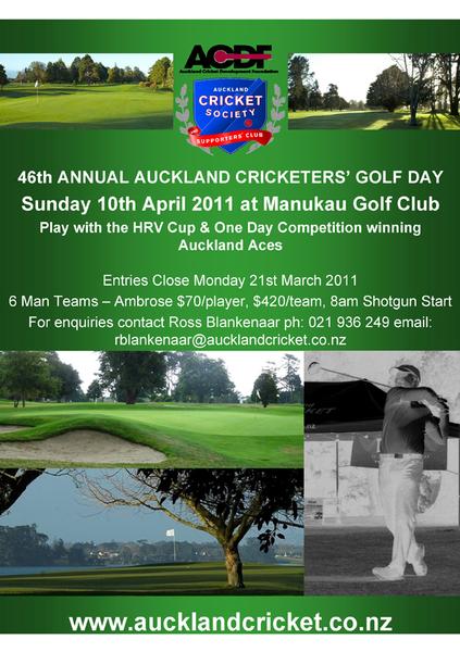 Auckland Cricket Development Fund Annual Golf Day